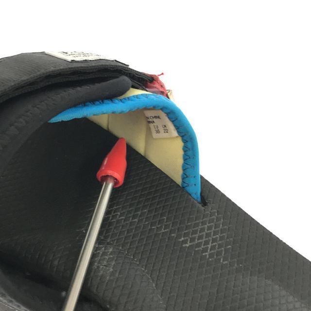 TOGA / トーガ | × SUICOKE スイコック / オープントゥ ベルクロ サンダル | 22cm | ブラック | レディース
