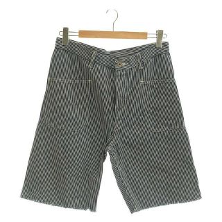 ポストオーバーオールズ(POST OVERALLS)のPOST O'ALLS / ポストオーバーオールズ | USA / NAVY Pants Cutoff ヒッコリーストライプ カットオフ ネイビーパンツ | ブルー | メンズ(その他)