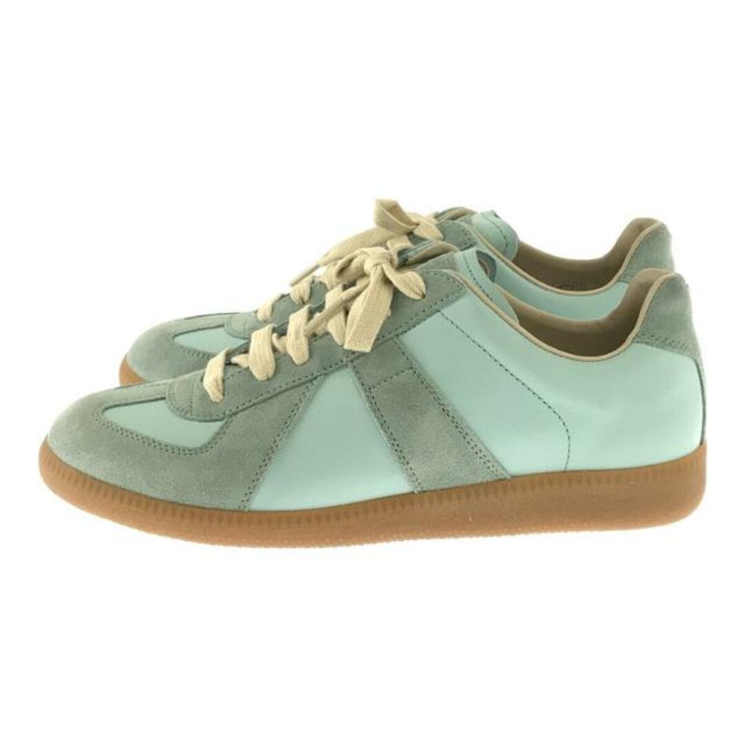 【新品】  Maison Margiela / メゾンマルジェラ | Replica Sneakers GERMAN TRAINER レプリカ スニーカー ジャーマントレーナー レザー シューズ  保存袋有 blue | 38 | ブルー | レディース