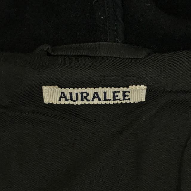 【美品】  AURALEE / オーラリー | 2019AW | WOOL SILK MELTON DUFFLE COAT　ウールシルクメルトン ダッフルコート | 0 | ネイビー | レディース