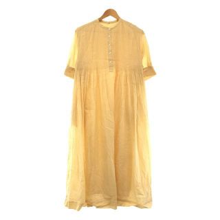 イエナ(IENA)の【美品】  IENA / イエナ | 2022SS | コットンボイルピンタックシャツワンピース beige | 38 | ベージュ | レディース(ロングワンピース/マキシワンピース)