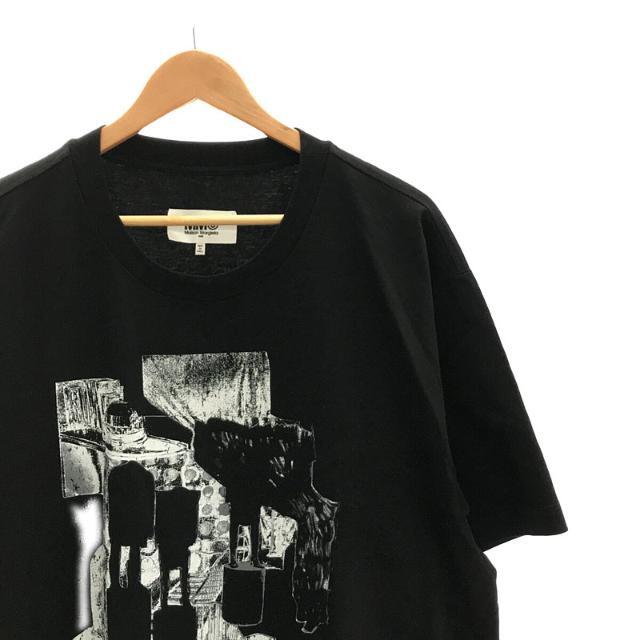 【美品】  MM6 Maison Margiela / エムエムシックス メゾンマルジェラ | 2020AW | オーバーサイズTシャツ ドレス | M | ブラック | レディース