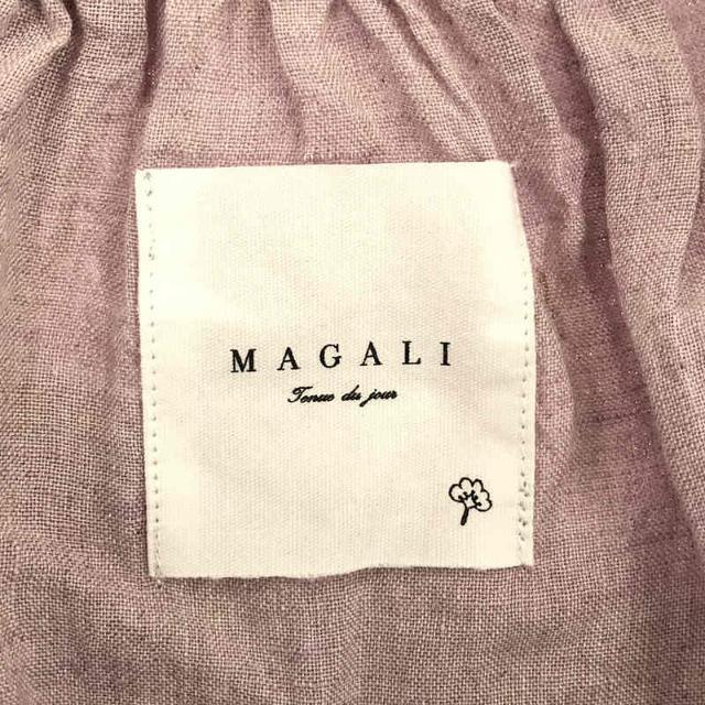 MAGALI / マガリ | シャンブレー リネン リボンタイ プルオーバー ブラウス | F | スモークピンク | レディース 4