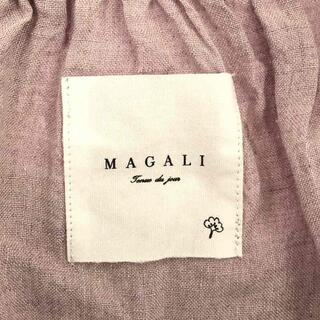 MAGALI / マガリ | シャンブレー リネン リボンタイ プルオーバー ブラウス | F | スモークピンク | レディース