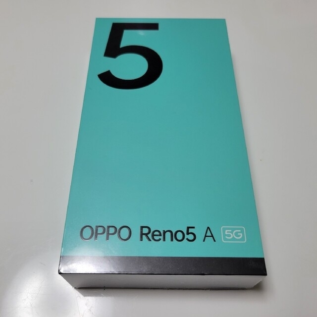 OPPO(オッポ)の【ほぼ未使用品】OPPO Reno5 A　シルバーブラック　SIMフリー スマホ/家電/カメラのスマートフォン/携帯電話(スマートフォン本体)の商品写真