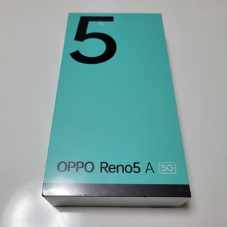 オッポ(OPPO)の【ほぼ未使用品】OPPO Reno5 A　シルバーブラック　SIMフリー(スマートフォン本体)
