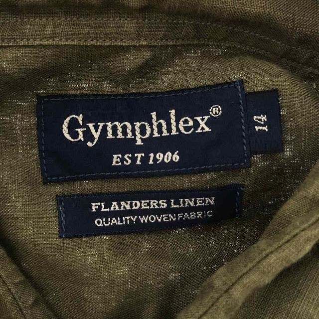 GYMPHLEX(ジムフレックス)のGymphlex / ジムフレックス | フランダース リネン ロング シャツ ワンピース | 14 | カーキ | レディース レディースのワンピース(ロングワンピース/マキシワンピース)の商品写真