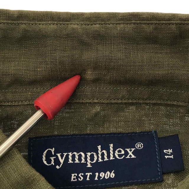 GYMPHLEX(ジムフレックス)のGymphlex / ジムフレックス | フランダース リネン ロング シャツ ワンピース | 14 | カーキ | レディース レディースのワンピース(ロングワンピース/マキシワンピース)の商品写真