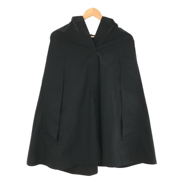 Maison Martin Margiela(マルタンマルジェラ)の【美品】  Maison Martin Margiela / メゾンマルタンマルジェラ | 2012SS | コットン ギャバジン ポンチョ ケープ コート | 36 | ブラック | レディース レディースのジャケット/アウター(その他)の商品写真