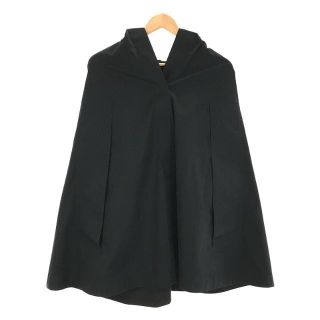 マルタンマルジェラ(Maison Martin Margiela)の【美品】  Maison Martin Margiela / メゾンマルタンマルジェラ | 2012SS | コットン ギャバジン ポンチョ ケープ コート | 36 | ブラック | レディース(その他)