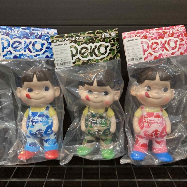 3色セットBAPE® X FUJIYA ABC CAMO PEKO SOFUBI