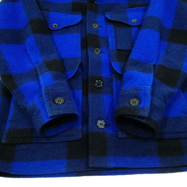 良品 希少色 FILSON フィルソン シングル マッキーノ ジャケット 36青-