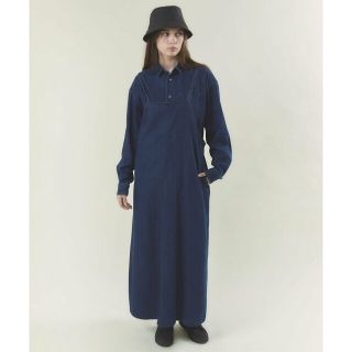 アールエヌエーエヌ(RNA-N)の【エージングブルー】D1607 DENIMテントワンピース(ロングワンピース/マキシワンピース)