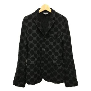 ブラックコムデギャルソン(BLACK COMME des GARCONS)のブラックコムデギャルソン テーラードジャケット ドット柄 メンズ S(テーラードジャケット)