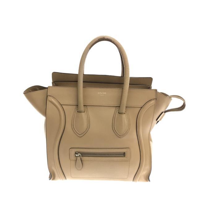 大人気定番商品 celine - セリーヌ ハンドバッグ ベージュ レザー