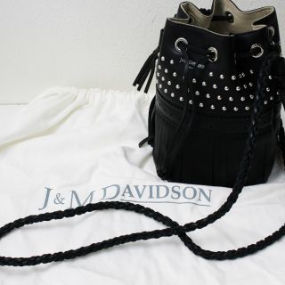 ジェイアンドエムデヴィッドソン(J&M DAVIDSON)の極美品 2019SS J&M DAVIDSON デヴィッドソン スタッズ カーニバル ミニ ショルダーバッグ/ブラック【2400013089470】(ショルダーバッグ)