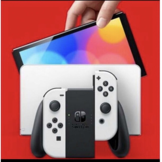 Nintendo Switch(ニンテンドースイッチ)の【新品】Nintendo Switch本体 有機ELモデル　ホワイト エンタメ/ホビーのゲームソフト/ゲーム機本体(家庭用ゲーム機本体)の商品写真