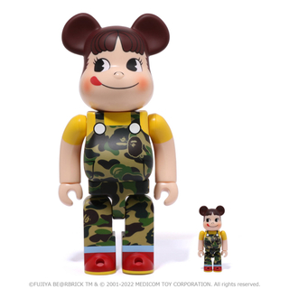 ベアブリック(BE@RBRICK)のBE＠RBRICK  BAPE(R) × ペコちゃん 100% & 400%(フィギュア)