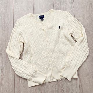 ポロラルフローレン(POLO RALPH LAUREN)のポロラルフローレン ニットカーディガン　オフホワイト(カーディガン)