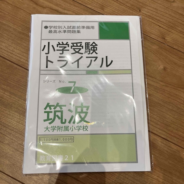 筑波大学附属小学校過去問題集 その他のその他(その他)の商品写真