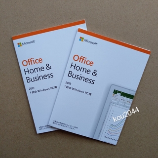 マイクロソフト(Microsoft)のOffice Home & Business 2019   2枚セット(PC周辺機器)