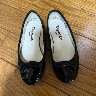 レペット(repetto)のレペット　キッズ28 ブラックエナメル(フォーマルシューズ)