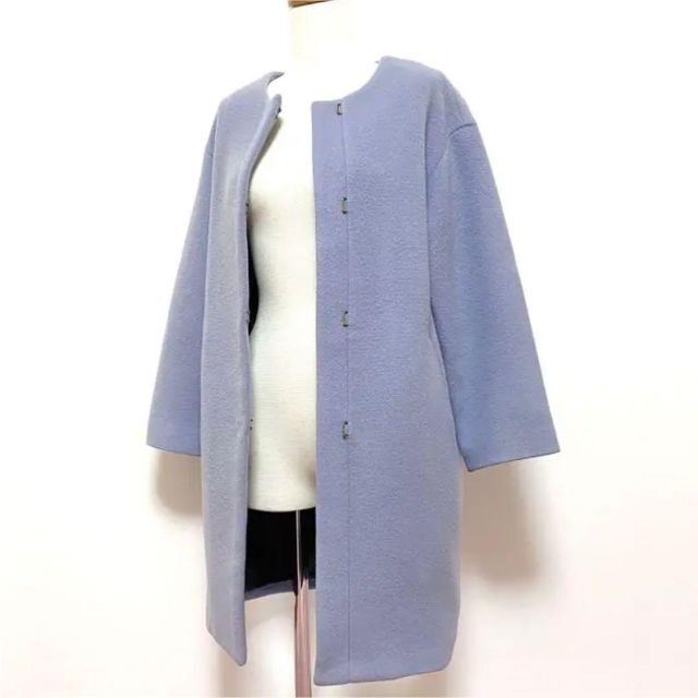 定価4.6万】IENA イエナ ノーカラー ロング ウール ホック コート