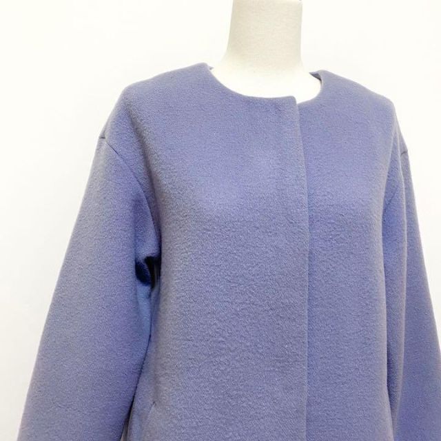 定価4.6万】IENA イエナ ノーカラー ロング ウール ホック コート