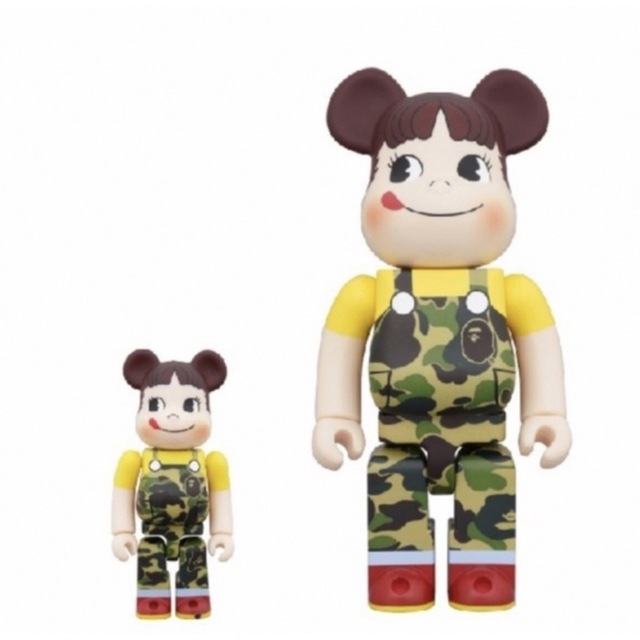 純正買蔵BE@RBRICK - BE＠RBRICK BAPE ペコちゃん 100% & 400%グリーンの通販 by てけくん's shop｜ベアブリックならラクマフィギュア