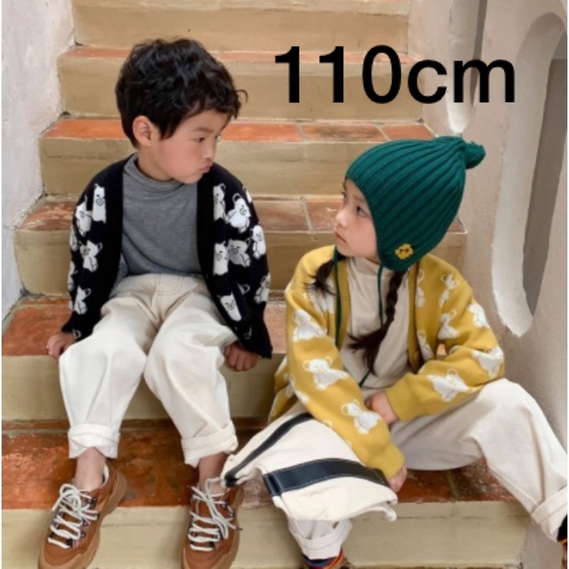 クマさんのカーディガン　110cm キッズ/ベビー/マタニティのキッズ服男の子用(90cm~)(カーディガン)の商品写真