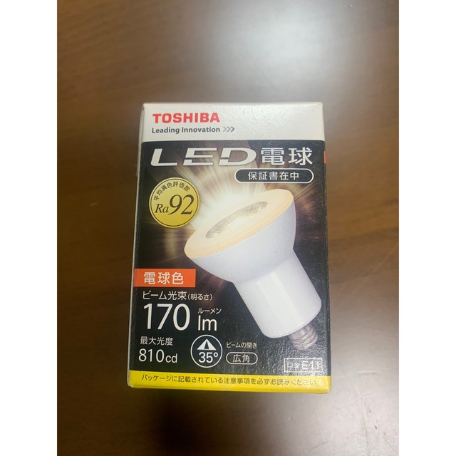 東芝(トウシバ)のTOSHIBA LED電球 LDR3L-W-E11/3 ハロゲン電球形 インテリア/住まい/日用品のライト/照明/LED(蛍光灯/電球)の商品写真
