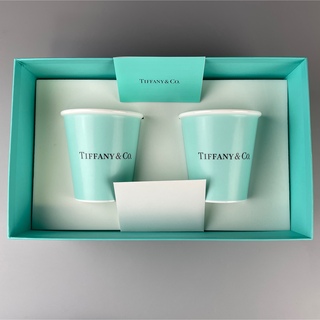 ティファニー(Tiffany & Co.)のティファニー　ボーンチャイナ　マグカップ　ペーパーカップ　2個　 TIFFANY(食器)
