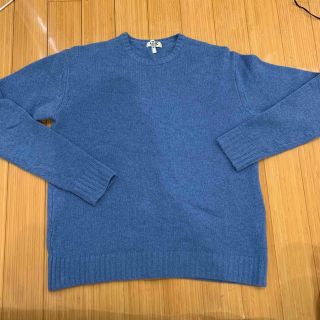 Ron Herman ニット 霜降りカラー 水色 青 シルク コットン Ron Herman ニット 霜降りカラー 水色 青 シルク コットン