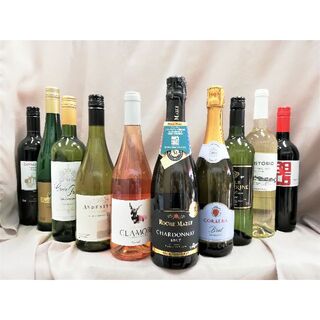 特価ワイン　世界各国　スパーク,　含む　赤白ロゼ 計10本　ｆ(ワイン)