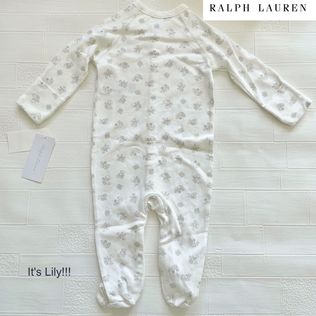 超人気高品質 6m70cm ラルフローレン 長袖 ロンパース ベア 人気 kids