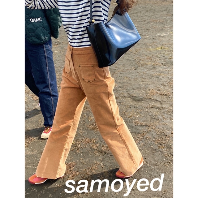 samoyed♡Warmth Corduroy Pants(Camel)の通販 by ...｜ラクマ