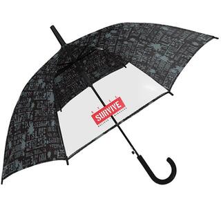 キッズアンブレラ 透明窓付き 55cm ジャンプ傘(傘)