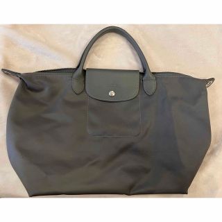 ロンシャン(LONGCHAMP)のロンシャンプリアージュネオM  グレー(トートバッグ)