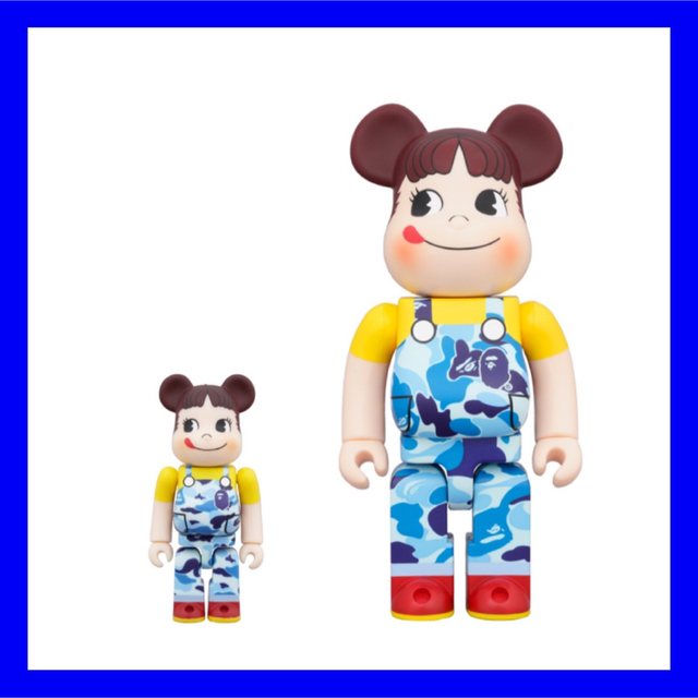 BE@RBRICK BAPE(R) ペコちゃん 100％ & 400％ ブルー