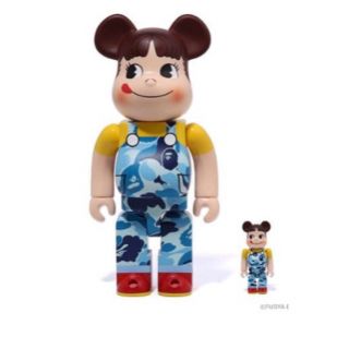 ベアブリック(BE@RBRICK)のBE@RBRICK BAPE(R) ペコちゃん 100％ & 400％ ブルー(その他)