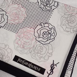 サンローラン(Saint Laurent)の値下げ📌イヴサンローラン☆大判ハンカチーフ🌹58×58(ハンカチ)