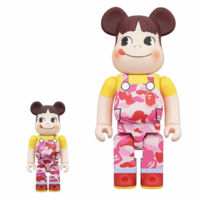 BE＠RBRICK  BAPE(R) × ペコちゃん 100%&400% ピンク