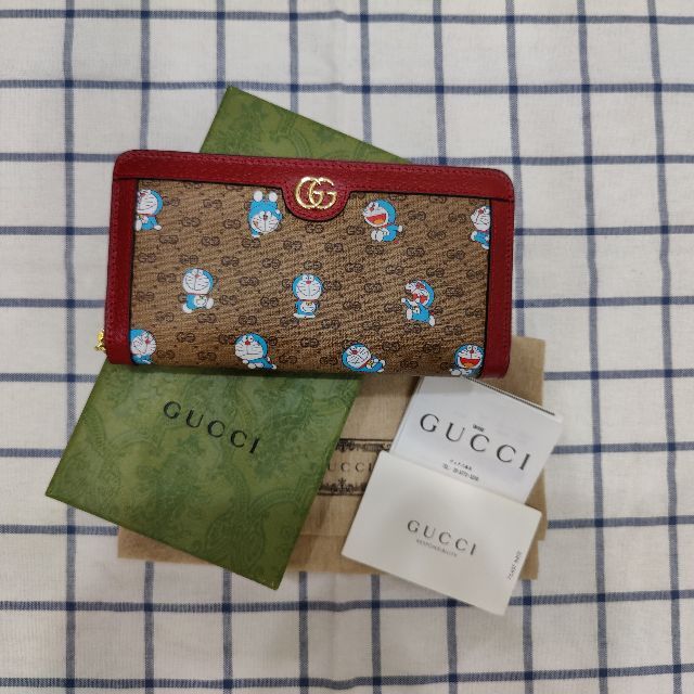 セール!美品♡GUCCI × ドラえもん 長財布 ジップアラウンドウォレット
