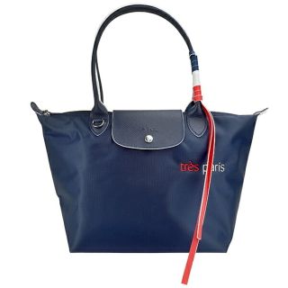 ロンシャン(LONGCHAMP)の新品 ロンシャン LONGCHAMP トートバッグ ル プリアージュ トレパリ ショルダーバッグ Mサイズ マリン(トートバッグ)