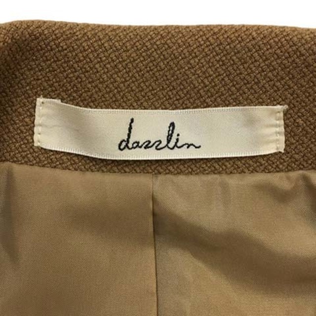 dazzlin(ダズリン)のダズリン ジャケット テーラード シングル 無地 長袖 S 茶 ブラウン レディースのジャケット/アウター(その他)の商品写真