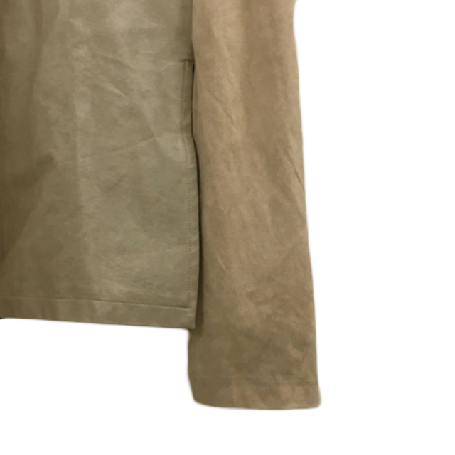 HARE(ハレ)のハレ スカート フレア ロング 切替 フェイクレザー スエード調 F ベージュ レディースのスカート(ロングスカート)の商品写真