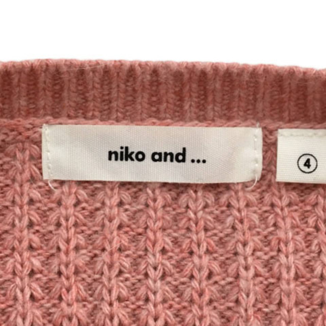 niko and...(ニコアンド)のニコアンド セーター ニット プルオーバー アンゴラ混 長袖 4 L ピンク レディースのトップス(ニット/セーター)の商品写真