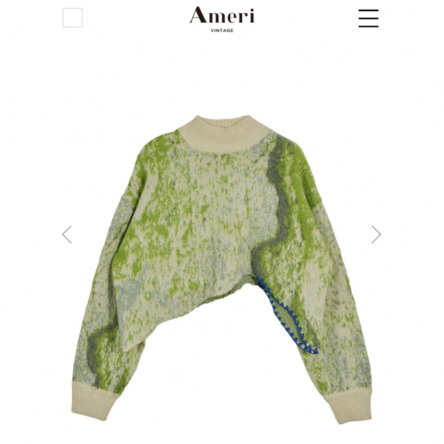 Ameri VINTAGE(アメリヴィンテージ)の【Ameri VINTAGE】UND RUST ART KNIT TOP レディースのトップス(ニット/セーター)の商品写真