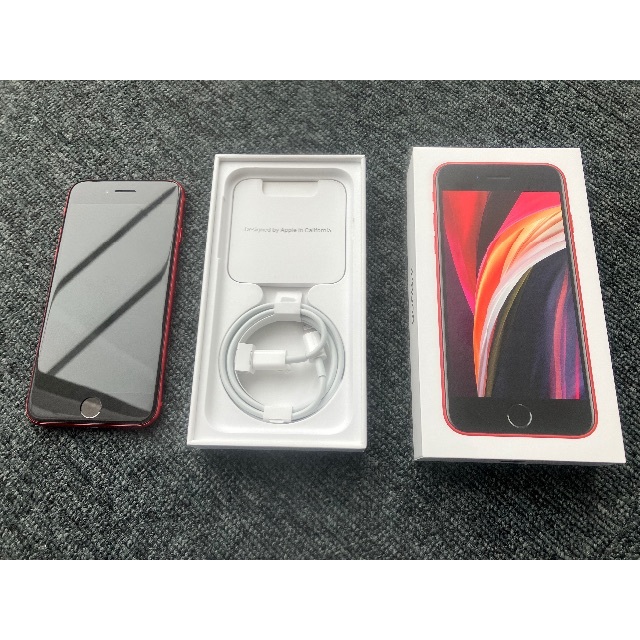 スマートフォン/携帯電話☆美品・送料込み☆　iPhone SE2 (第2世代) 赤 64GB