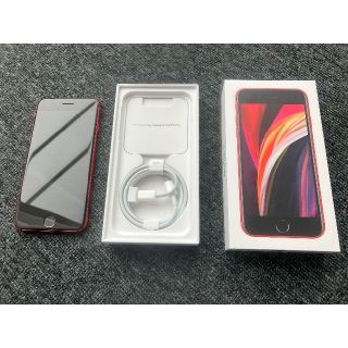 ☆美品・送料込み☆　iPhone SE2 (第2世代) 赤 64GB(スマートフォン本体)